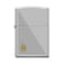 Zippo AE181399 205 Zippo Flame  Satin Chrome Windproof Lighter