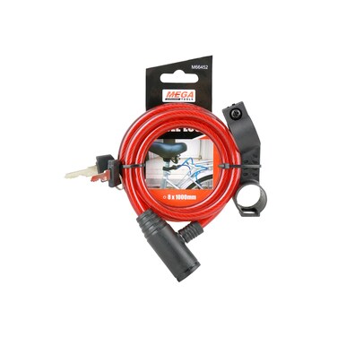 MEGA Byclcle Cable Lock 66452 Multicolour 13x8x4cm