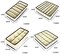 Pcs/Set Storage Box Non-woven Fabric Cardboard Foldable Case Divider For Necktie Bra Sock Underwear Organizer Container Home Closet Organizer Boxes for Storage