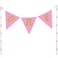 Creative Converting- 1st Bday Pink One Pennant Cake Topper 1pcs< >Pink< >