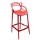 Jilphar Molded High Bar Dining Chair , JP1326C Red