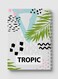 Lowha Spiral Notebook With 60 Sheets And Hard Paper Covers With Tropic Design, For Jotting Notes And Reminders, For Work, University, School
