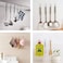 SKY TOUCH 20 Pieces Each Pack Heavy Duty Adhesive Wall Hooks, Waterproof and Oil Proof Ideal for Kitchen and Bathroom, Transparent