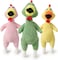 Plush Pet Singing Hens Dog Toy Multicolor - 3pc