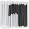 Markq Disposable Plastic Drinking Straws, 24 cm long Individually Wrapped (Black, 250 Pieces)