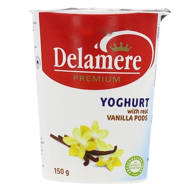 Delamere Premium Real Vanilla Pods Yoghurt 150ml
