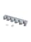 Generic Wall Mounted Mop And Broom Holder Grey 40.5X8X6cm