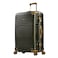 Hard Case Travel Bags Makrolon Polycarbonate Gold Jetstream Aluminum Frame Luggage Zipper Less Suitcase Extra Corner Protection Double Tsa Lock E9R1 Set of 3 Dark Olive