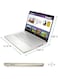 HP 2022 Newest 14s-DQ Laptop With 14-Inch Display, Core i7-1255U 12th Generation Processor/8GB RAM/512GB SSD/Intel Iris XE Graphics/Windows11 /International Version, English Gold