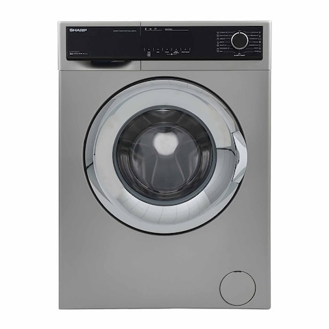 غسالة ملابس ES-FP710CXE-S شارب تحميل امامي - 7 كجم، 1000 لفة -  فضي 
