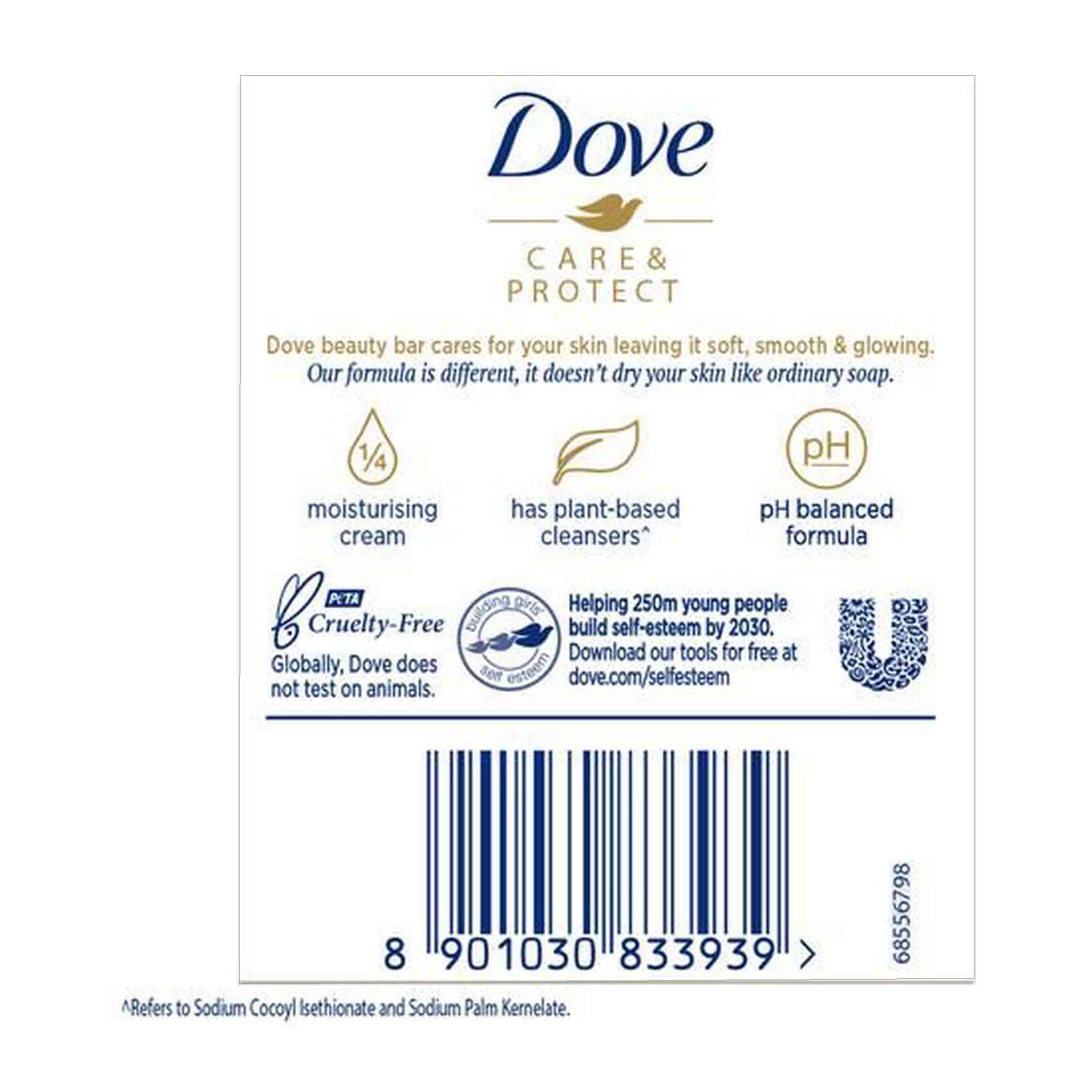Dove Care Protect White 90 Gram 4 Pieces product thumbnail 6