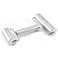 Rolling Pin Stainless Steel Double-ended Rolling Pin Multifunctional Flour Stick Wonton Pizza Dough Stick Cookie Roller (Color : Silver)