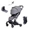 Youbi Toodler German Travel Light Stroller-Grey w/ New Born Attachemnet