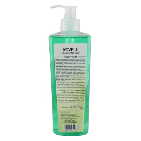 NOVELL LIQUID HAND SOAP WILD HERBS 500ML