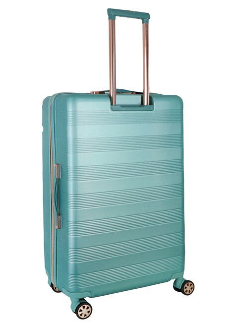 Senator Brand Hardside Large Check-in Size 72 Centimeter (28 Inch) 4 Wheel Spinner Luggage Trolley in Green Color A5125-28_GRN