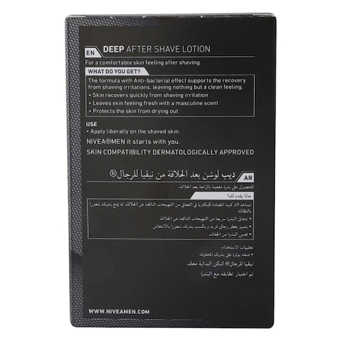 Nivea Deep Aftershave Lotion 100Ml