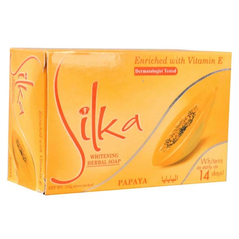 Silka Bar Soap Whitening Herbal Papaya 135g