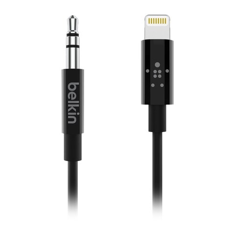 Belkin AV10172BT06-BLK Lightning to 3.5mm Audio Cable - 1.8 M - Black