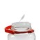 Pasabahce Harvest Glass Pickle Jar Clear And Red 3L