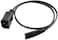 DKURVE IEC C14 To IEC C7 Power Cable - 18AWG, 2M Moulded Cable, 2.5 Amp, Black, cable For TVs, Monitors, Printers, and More