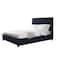 In House Las Palmas Velvet Bed Frame - Single - 200x100 cm - Dark Gray