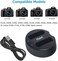 DMK Power ENEL14, EN-EL14A Dual Slot USB Battery Charger for Nikon D3100, D3200, D3300, D3400, D3500, D5100, D5200, D5300, D5500, D5600, DF Coolpix P7000, P7100, P7700, P7800 Camera
