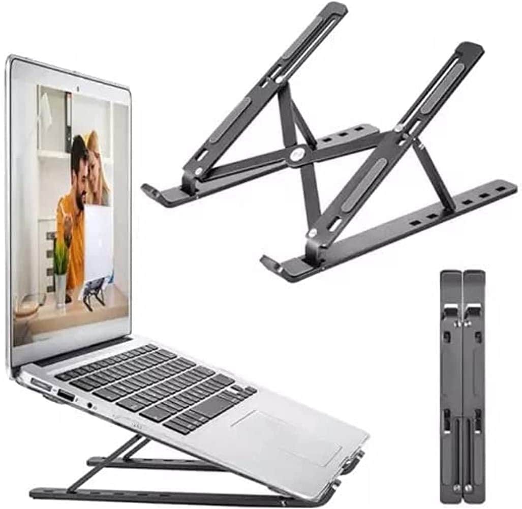 Buy Generic Adjustable Laptop Stand, Portable Aluminium Laptop Riser ...