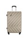 ParaJohn ABS Hardside Spinner Check In Medium Luggage Trolley, 24 Inch, Gold