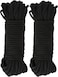 SHOWAY 2Pack 10 M/33 Feet 8 MM All Purpose Rope Soft Cotton Rope Cord Thick Cotton Twisted Cord (Black)
