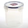 Lock &amp; Lock Classic Stackable Airtight Round Food Container Clear/Blue 700ml