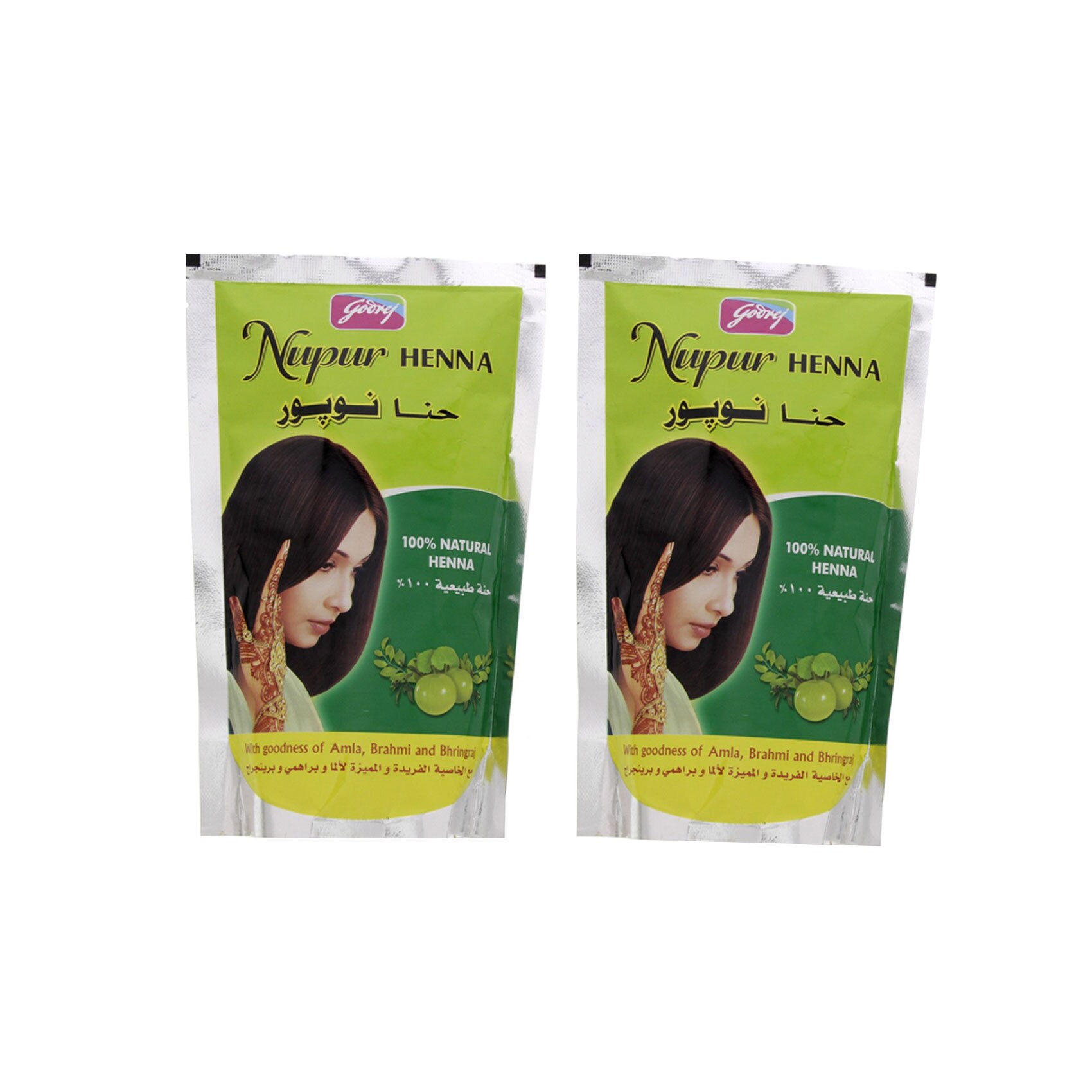 Buy Godrej Nupur Henna Hair Color Brown Gianduja 200g x 2