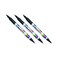 Artline 041T Twin Permanent Marker 3PC Black