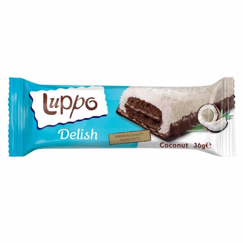 Luppo Delish Chocolate Marshmallows And Coconut Flakes Cake Bar 36g