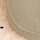 In House Round Decorative Linen Bean Bag - 100x25 cm - Light Beige