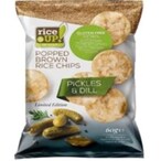 Buy Rice Up Popped Brown Rice Chips Pickles And Dills 60g in UAE