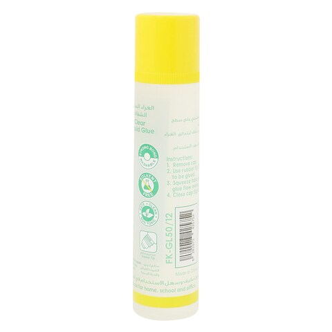 Fantastick FK-GL50/20 Easy Paper Liquid Glue 50ml x Pack of 12 Clear