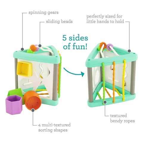 Infantino Activity Triangle And Shape Sorter Sensory Toy 3+ Months