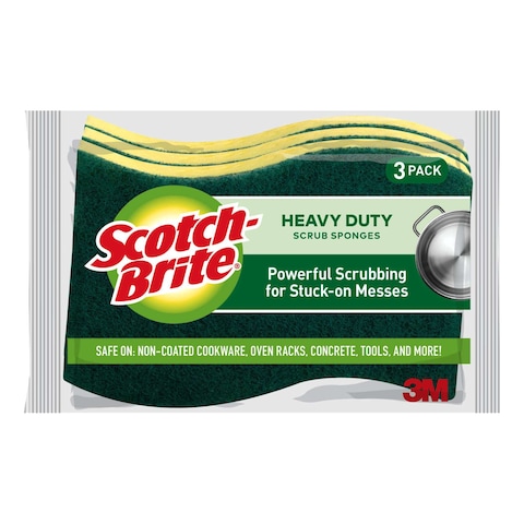 Scotch-Brite Heavy Duty Scrub Sponges 3 PCS