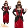 Smiffys Vampire Costume for Girls- Large- Black/Red