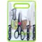 KNIFE &amp; CUTTING BOARD SET 6PCS