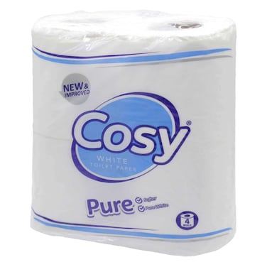 Cosy Toilet Roll White 4 Pack