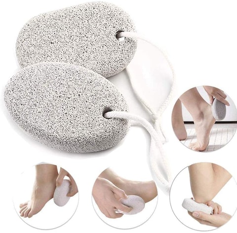 Generic 2 Pieces Pumice Stone, Callus Remover Stone, Volcanic Foot File Stone, Dry Skin Exfoliator