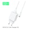 Demmen D02T 2.1A Type C Charging Kit White