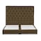 In House Lujin Linen Bed Frame - Queen - 200x150cm - Brown