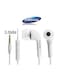 Wired In-Ear Earphones With Mic White