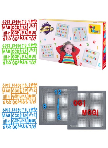 Ogi Mogi Toys 220 Pieces Letter And Numbers Play Set For Kids And Toddlers
