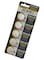 5-Piece CR2032 Lithium Batteries Set Silver