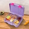 Eazy Kids 5 &amp; 4 Convertible Bento Lunch Box wt Sandwich Cutter Set - Gamer Girl