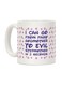 muGGyz Printed Ceramic Coffee Mug White