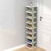 Multi Layer Shoe Rack Organizer, Creative Multi Layer Shoe Rack, Vertical Shoe Rack (9 layer, Green)